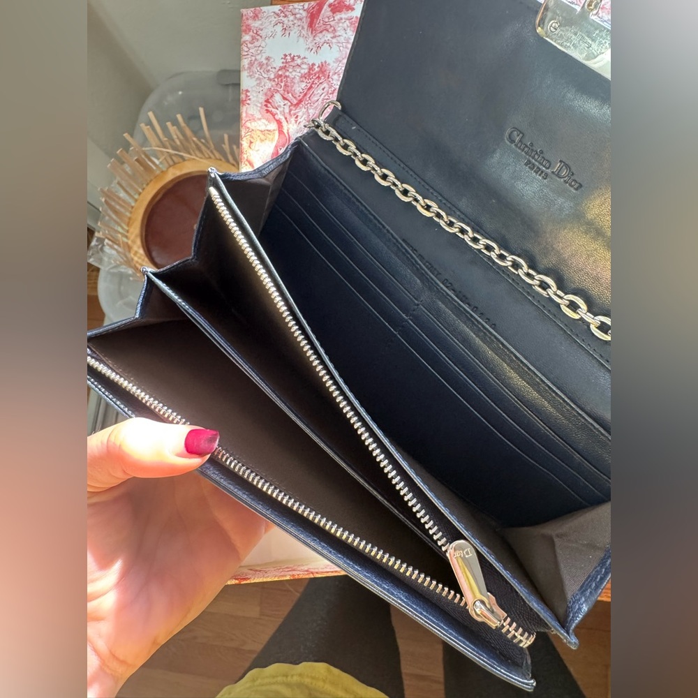 Dior Cannage Wallet On Chain - Picture 11 of 12